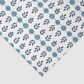 Blaues Muster Seidenpapier (Ausschnitt)