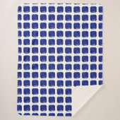 Blaues Muster Sherpadecke (Vorderseite)