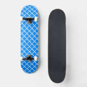 Blaues Muster Skateboard (Vorderseite)