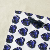 Blaues Muster Strandtuch (Beispiel)