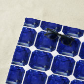 Blaues Muster Strandtuch (Beispiel)