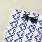 Blaues Muster Strandtuch (Beispiel)