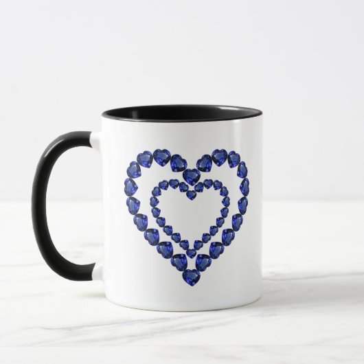 Blaues Muster Tasse (Links)