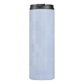 Blaues Muster - Thermosbecher (Rückseite)