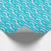 Blaues Musterpapier Geschenkpapier (Ecke)