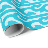 Blaues Musterpapier Geschenkpapier (Rolleneckpunkt)