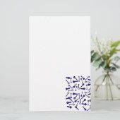 Blaues Musterprodukt Briefpapier (Stehend Vorderseite)