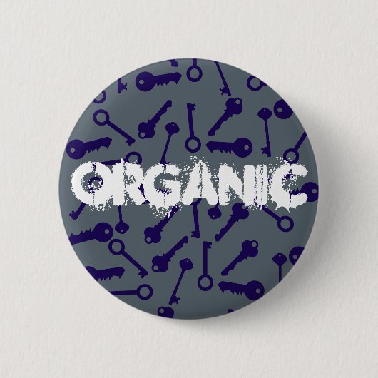 Blaues Musterprodukt Button (Vorderseite)