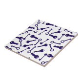 Blaues Musterprodukt Fliese (Seite)