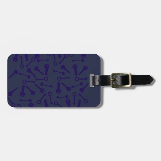 Blaues Musterprodukt Gepäckanhänger (Vorderseite horizontal)