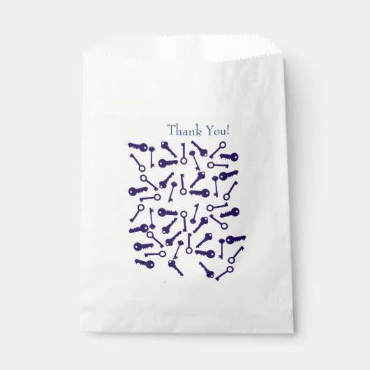 Blaues Musterprodukt Geschenktütchen (Vorderseite)