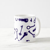 Blaues Musterprodukt Kaffeetasse (VorderseiteRechts)