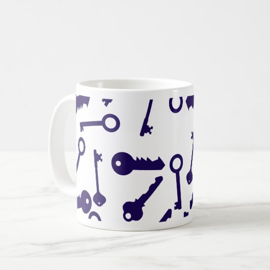 Blaues Musterprodukt Kaffeetasse (Vorderseite Links)