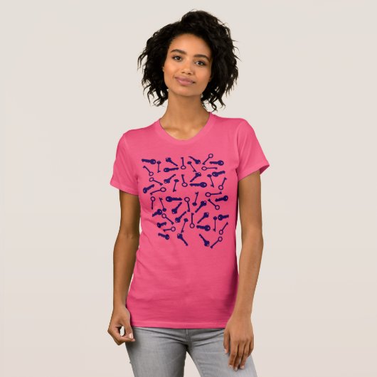 Blaues Musterprodukt T-Shirt (Vorne ganz)