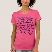 Blaues Musterprodukt T-Shirt (Vorderseite)