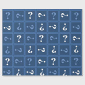 Blaues Mysterium Geschenkpapier (Flach)