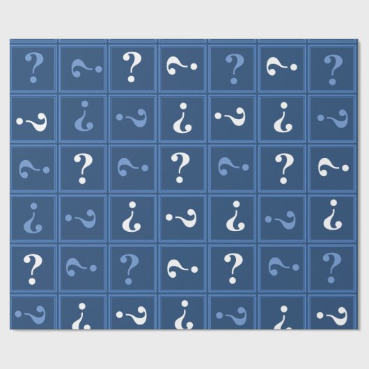 Blaues Mysterium Geschenkpapier (Flach)