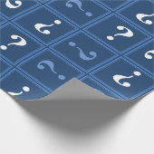 Blaues Mysterium Geschenkpapier (Ecke)
