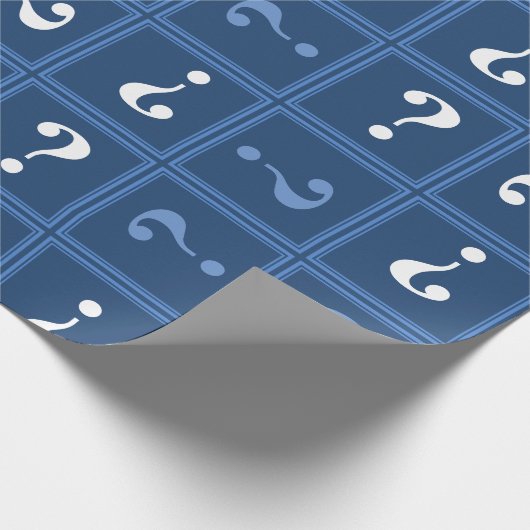 Blaues Mysterium Geschenkpapier (Ecke)