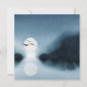 Blaues Nachtgoldhaus Einladung (Rückseite)