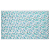 Blaues nahtloses Muster Paisleys Stoff (Fat Quarter (45,7 x 55,9 cm))
