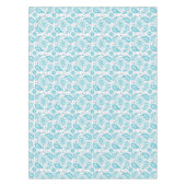 Blaues nahtloses Muster Paisleys Tischdecke (Vorderseite)