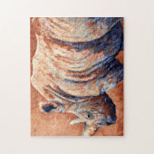 Blaues Nashorn Puzzle (Vertikal)