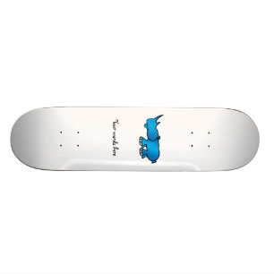 Blaues Nashorn Skateboard