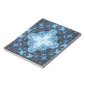 Blaues Naturmuster Notizblock (Rotiert)