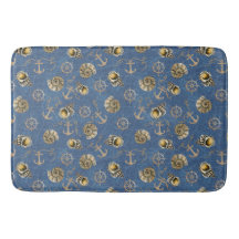 blaues nautisches Muster