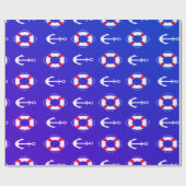 Blaues Navy-Papier Geschenkpapier (Flach)