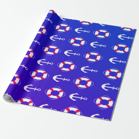 Blaues Navy-Papier Geschenkpapier (Ungerollt)