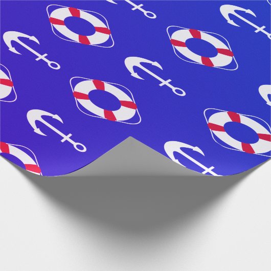 Blaues Navy-Papier Geschenkpapier (Ecke)