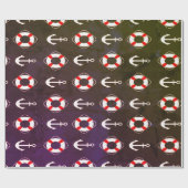 Blaues Navy-Papier Geschenkpapier (Flach)