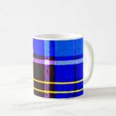 Blaues Neonkariertes, Punks nicht tot Kaffeetasse (VorderseiteRechts)