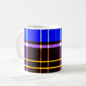 Blaues Neonkariertes, Punks nicht tot Kaffeetasse (Vorderseite Links)