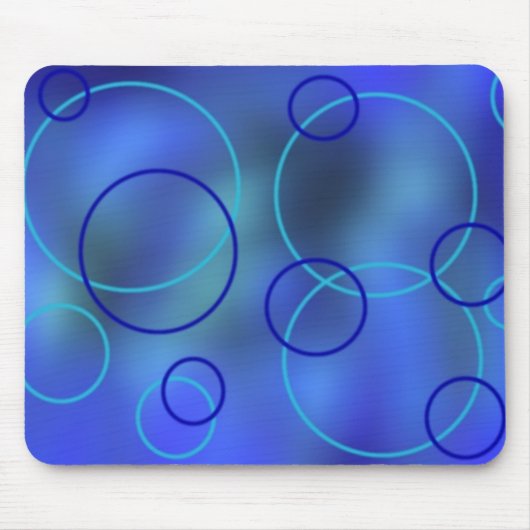 Blaues NeonMousepad Mousepad (Vorne)