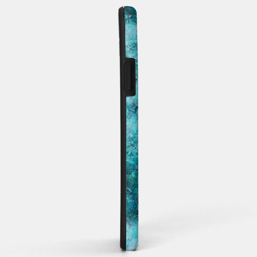 Blaues Neonpapier Case-Mate iPhone Hülle (Hinten/Rechts)