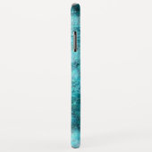 Blaues Neonpapier Case-Mate iPhone Hülle (Hinten/Rechts)