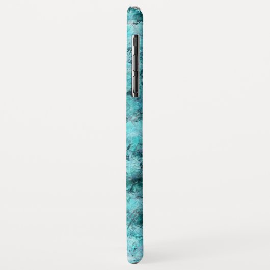 Blaues Neonpapier Case-Mate iPhone Hülle (Hinten/Links)