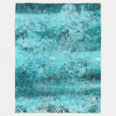 Blaues Neonpapier Fleecedecke (Vorderseite)