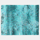 Blaues Neonpapier Fleecedecke (Vorderseite (Horizontal))