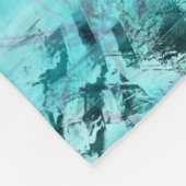 Blaues Neonpapier Fleecedecke (Ecke)