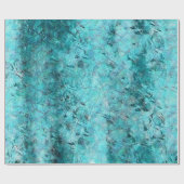 Blaues Neonpapier Geschenkpapier (Flach)