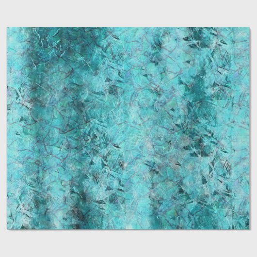 Blaues Neonpapier Geschenkpapier (Flach)