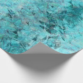 Blaues Neonpapier Geschenkpapier (Ecke)