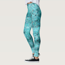 Blaues Neonpapier Leggings