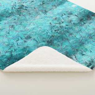Blaues Neonpapier Sherpadecke