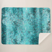 Blaues Neonpapier Sherpadecke (Vorderseite (Horizontal))