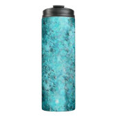 Blaues Neonpapier Thermosbecher (Vorderseite)